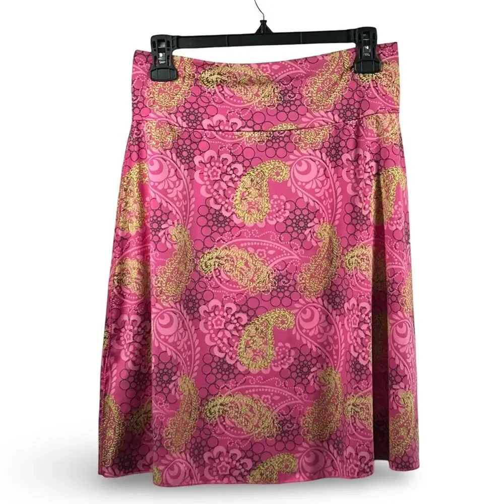 Tranquility by Colorado‎ Clothing A-Line Skirt Size Small Paisley Swing Outdoor